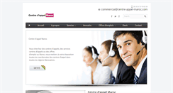 Desktop Screenshot of centre-appel-maroc.com